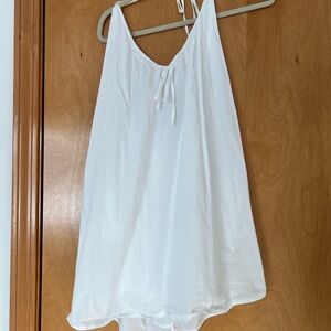 Women’s white halter mini dress